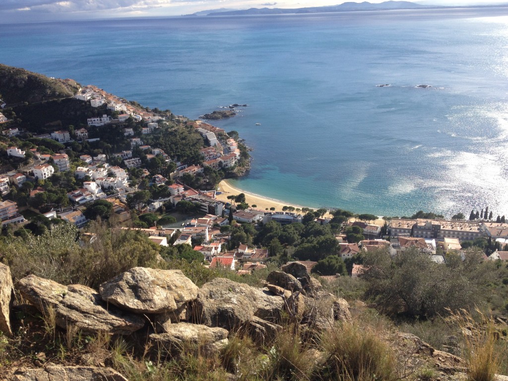 Plage de Canyelles vue du parc d'Aiguamolls