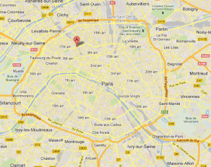 Plan de Paris, situation de l'appartement